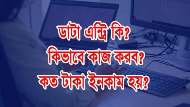 ডাটা এন্ট্রির কাজ কিভাবে করব