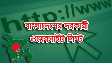 Website list of Bangladesh