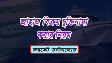 জাহাজ বিক্রির চুক্তিনামা, Ship sale deed