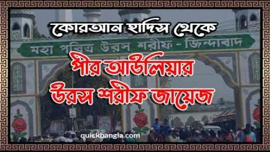 পীর আউলিয়ার ওরস শরীফ জায়েজ ইসলামের দৃষ্টিতে