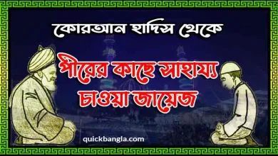 পীরের কাছে সাহায্য চাওয়া জায়েজ কেন